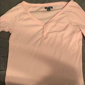 light pink long sleeve shirt